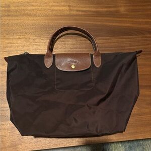 Longchamp brown le pliage bag